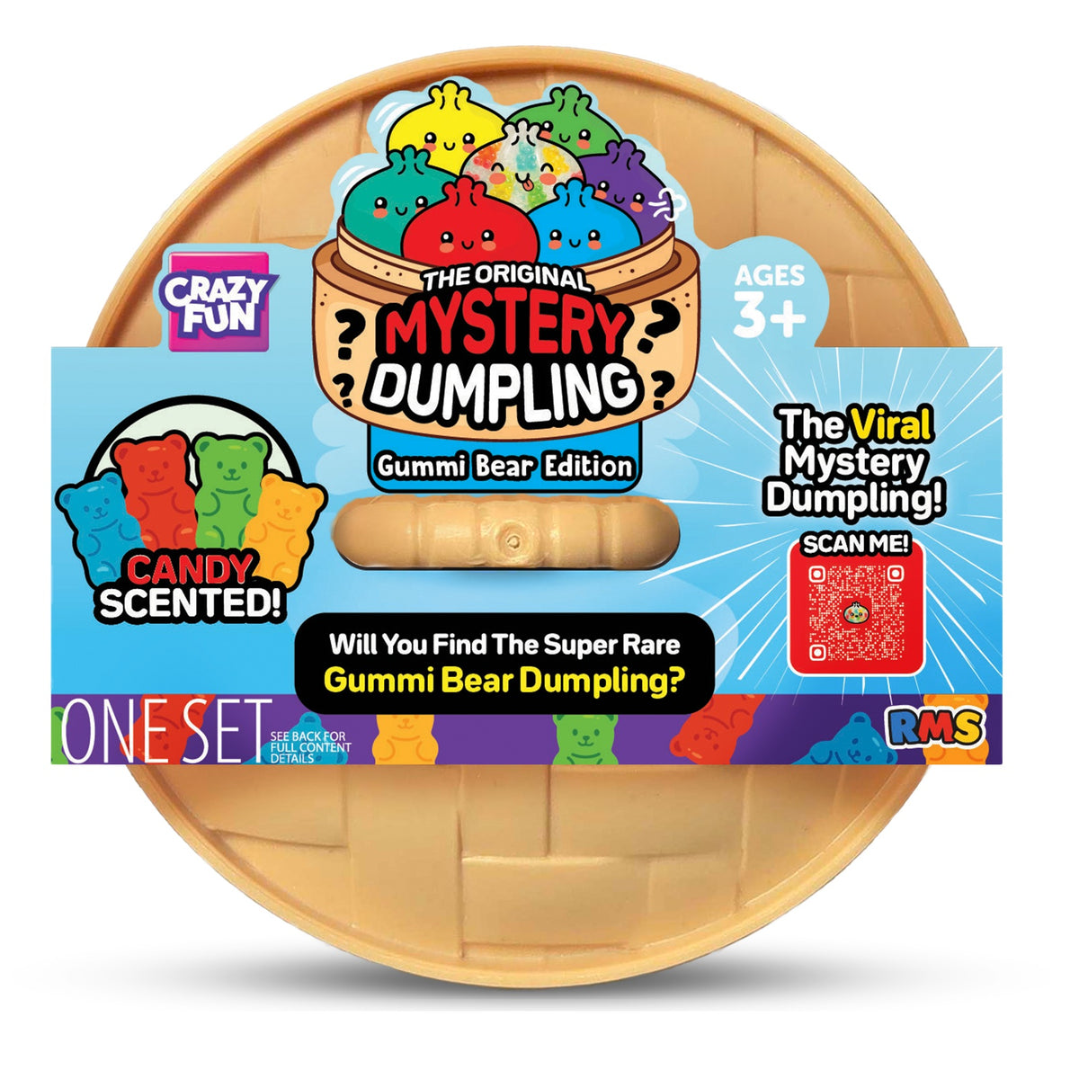 Crazy Fun Mystery Dumpling Squishy, Gummy Bear Edition (Styles May Vary)