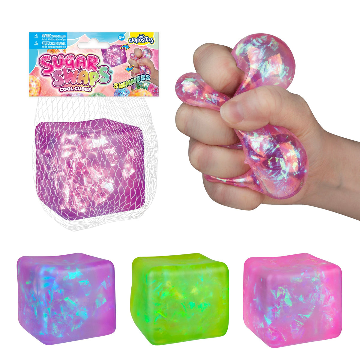 ORB Sugar Swaps Shimmer Cool Cube Squeeze Toy