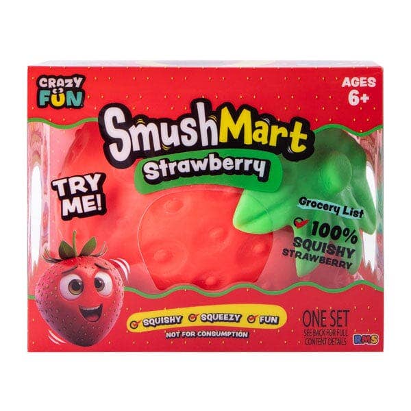 SmushMart Giant Strawberry Squishy, Scented