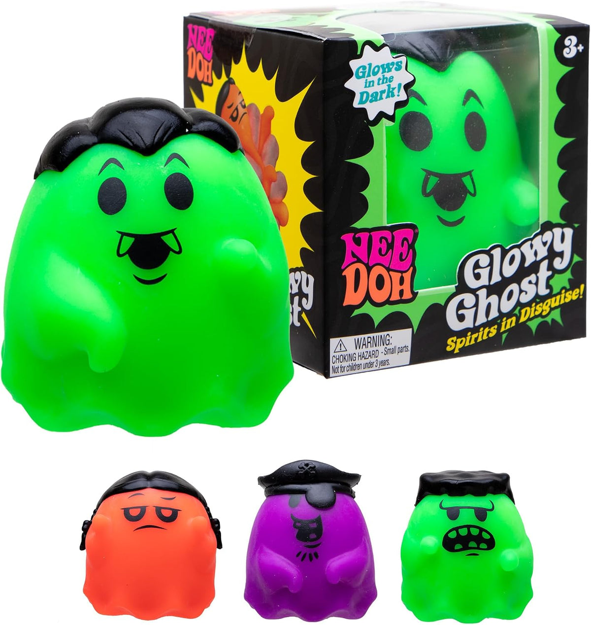 Schylling NeeDoh Glowy Ghost (NeeDohween edition