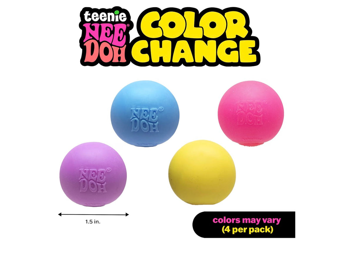 Schylling Teenie Nee-Doh Color Change Multipack 4 Pack