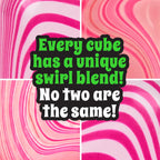 NeeDoh Nice Cube Squishy, Candy Swirl (Styles May Vary)