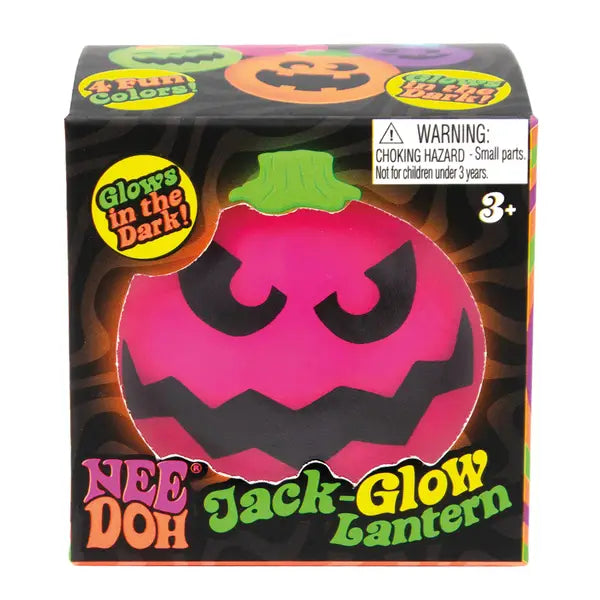 NeeDoh Jack-Glow Lantern Squishy, NeeDohween Edition (Styles May Vary)
