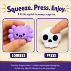 Mini Mystery Halloween Mochi Squishy, One Piece (Styles May Vary)