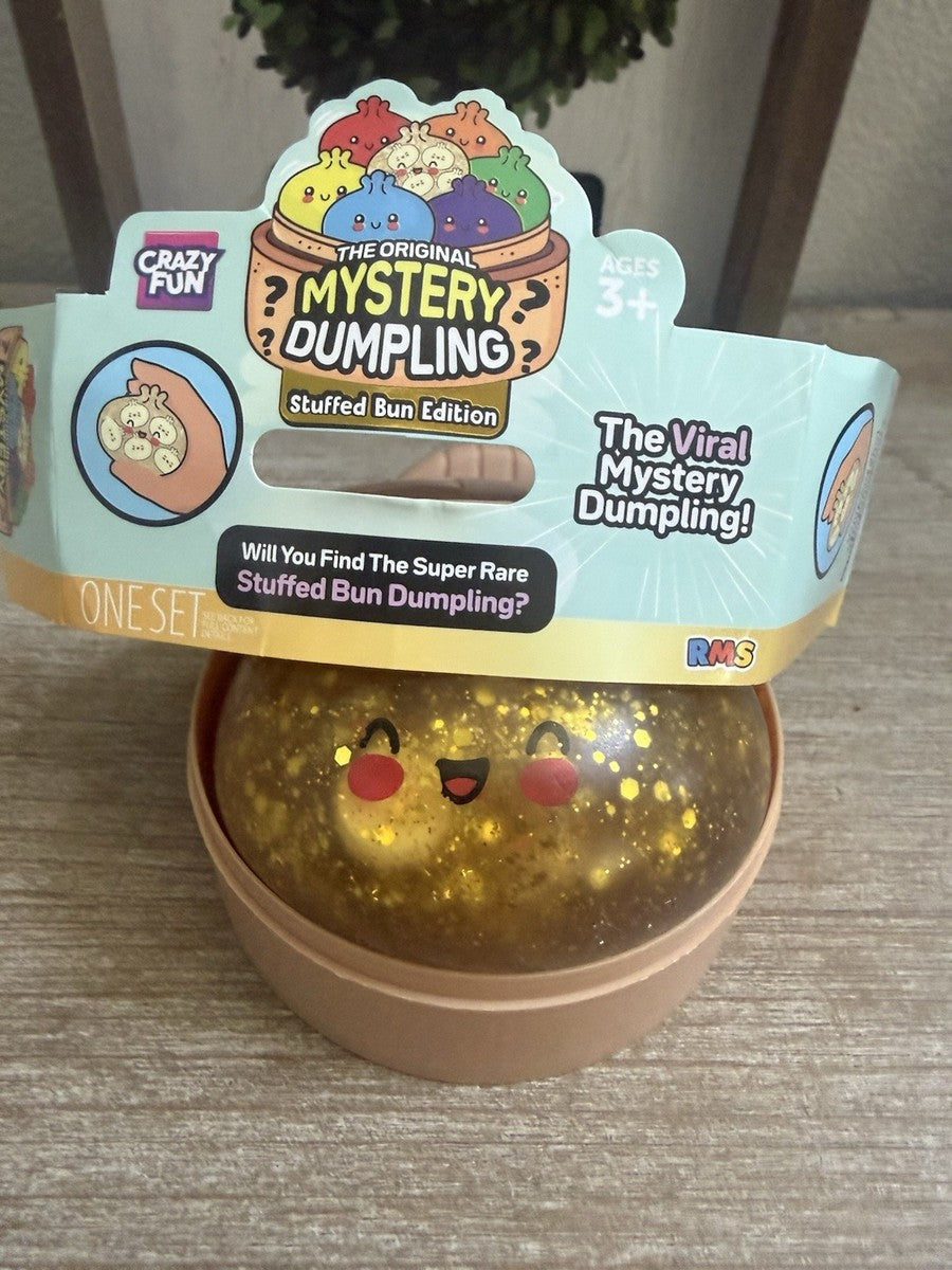 Crazy Fun Mystery Dumpling Squishy, Stuffed Bun Edition (Styles May Vary)