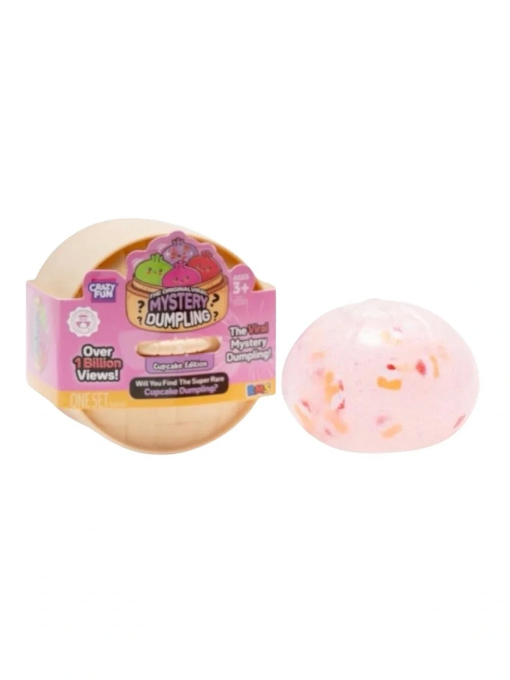 Crazy Fun Mystery Mini Dumpling Squishy, Cupcake Edition (Styles May Vary)