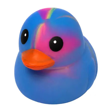 Quackeez Duckeez Duck Squeeze Toy, Tie Dye (Styles May Vary)