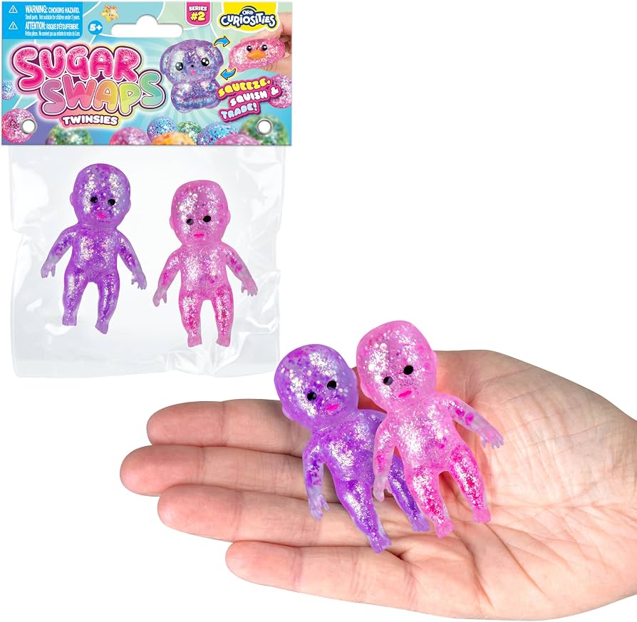ORB Sugar Swaps Babies Squeeze Toy, 2 Pack (Styles May Vary)