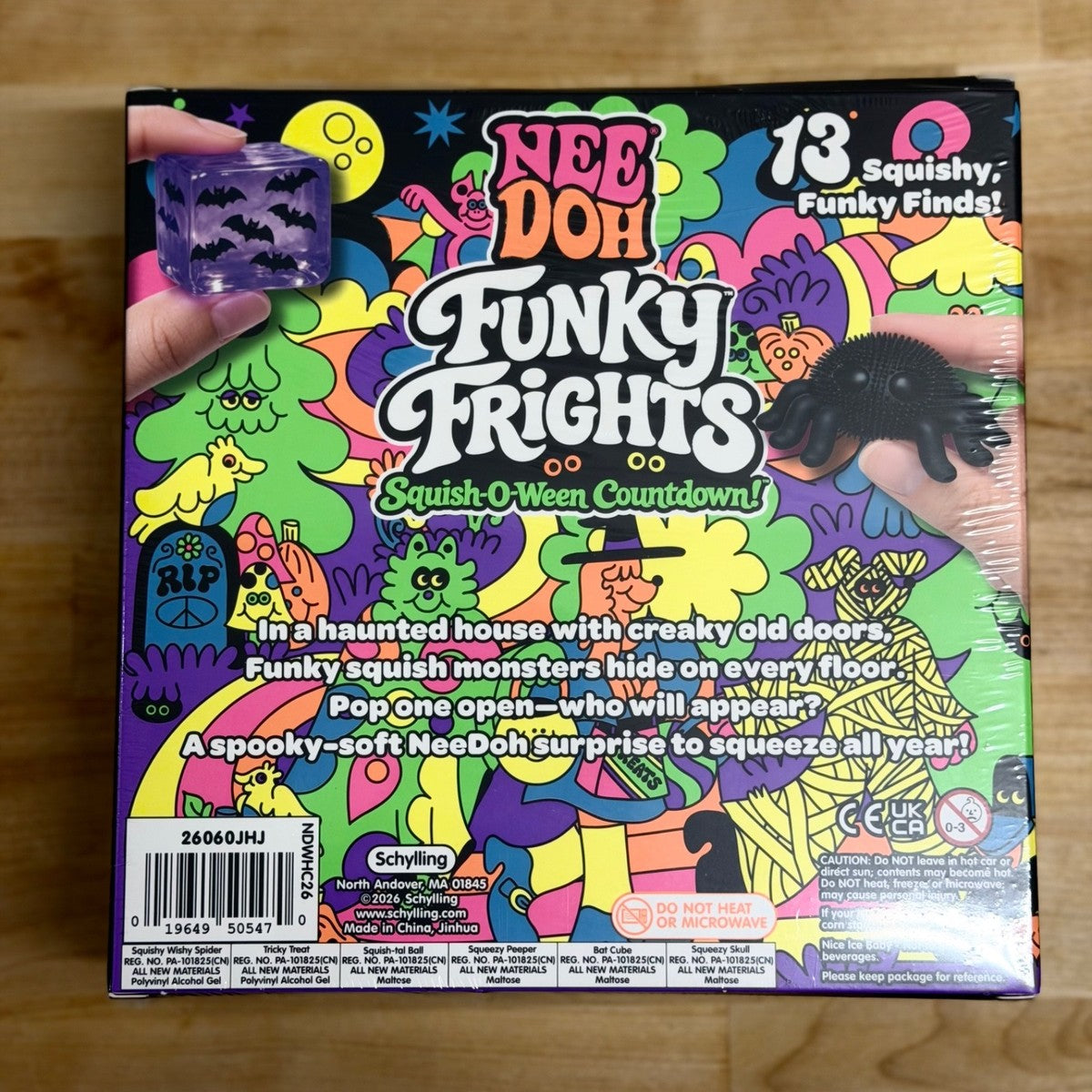 NeeDoh Funky Frights Squish-O-Ween Countdown Set 2026 (Styles May Vary)