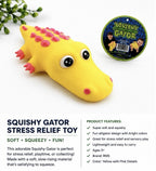 PPNC Squishy Chomp-Chomp Gator Squeeze Fidget Toy Yellow and Pink