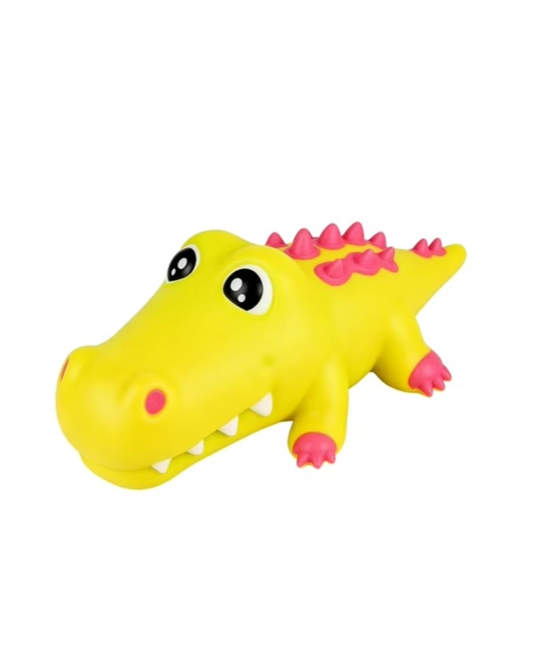 PPNC Squishy Chomp-Chomp Gator Squeeze Fidget Toy Yellow and Pink