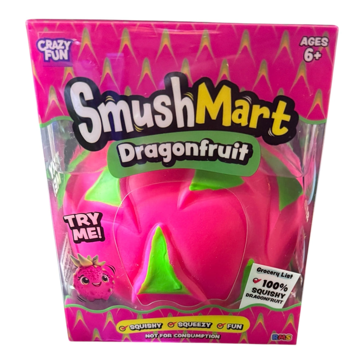 Crazy Fun SmushMart Dragonfruit Squishy Toy