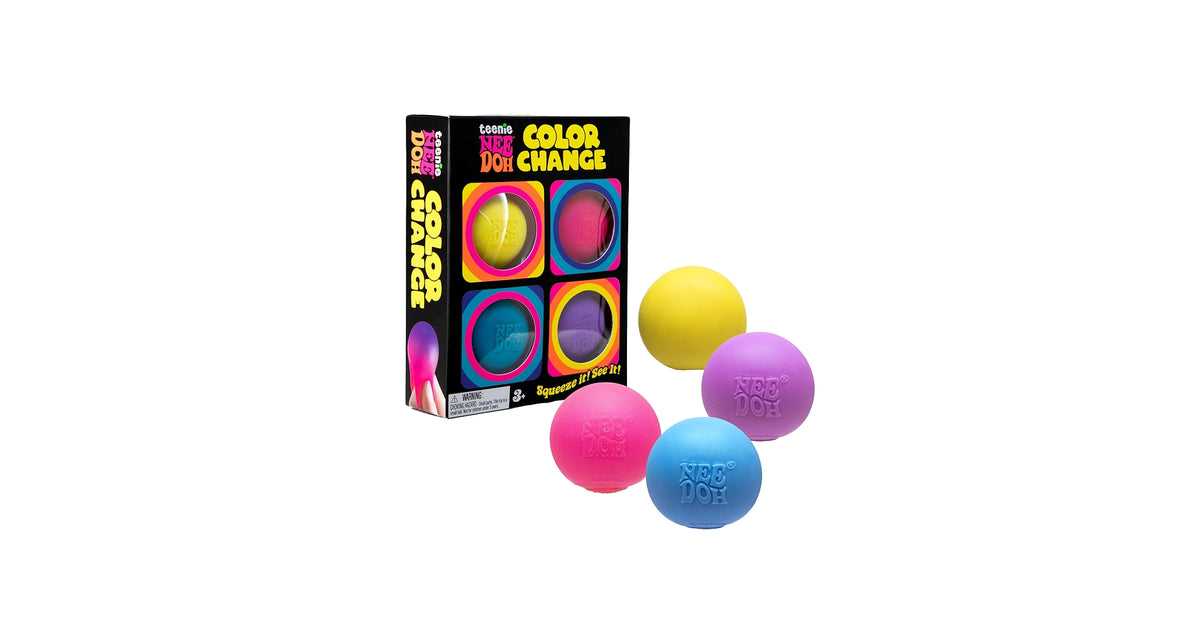 Schylling Teenie Nee-Doh Color Change Multipack 4 Pack