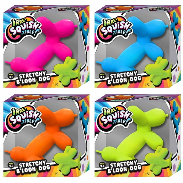 Ja-Ru Irre-Squish-Tible Stretchy B'loon Dog, Glitter (Styles May Vary)