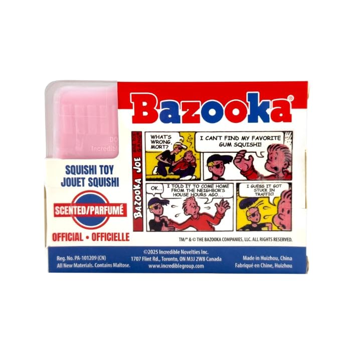 Bazooka Gum Squishy, Scented