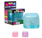 NeeDoh Nice Cube Squishy, Glitter and Glow (Styles May Vary)