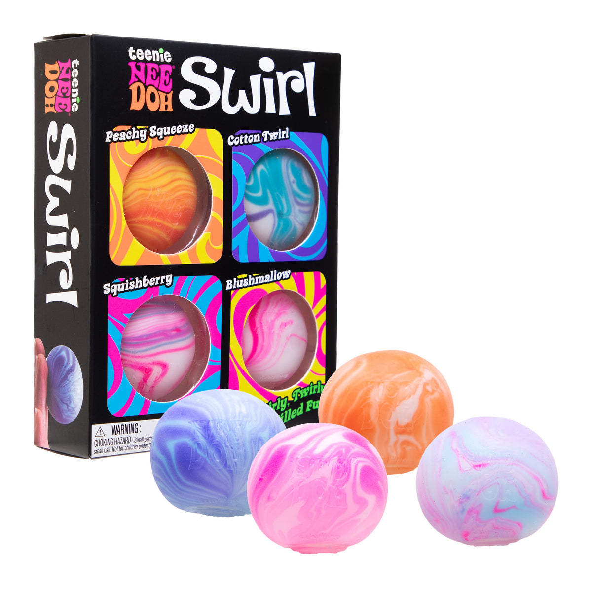 Schylling NeeDoh Teenie Swirl 4 Pack
