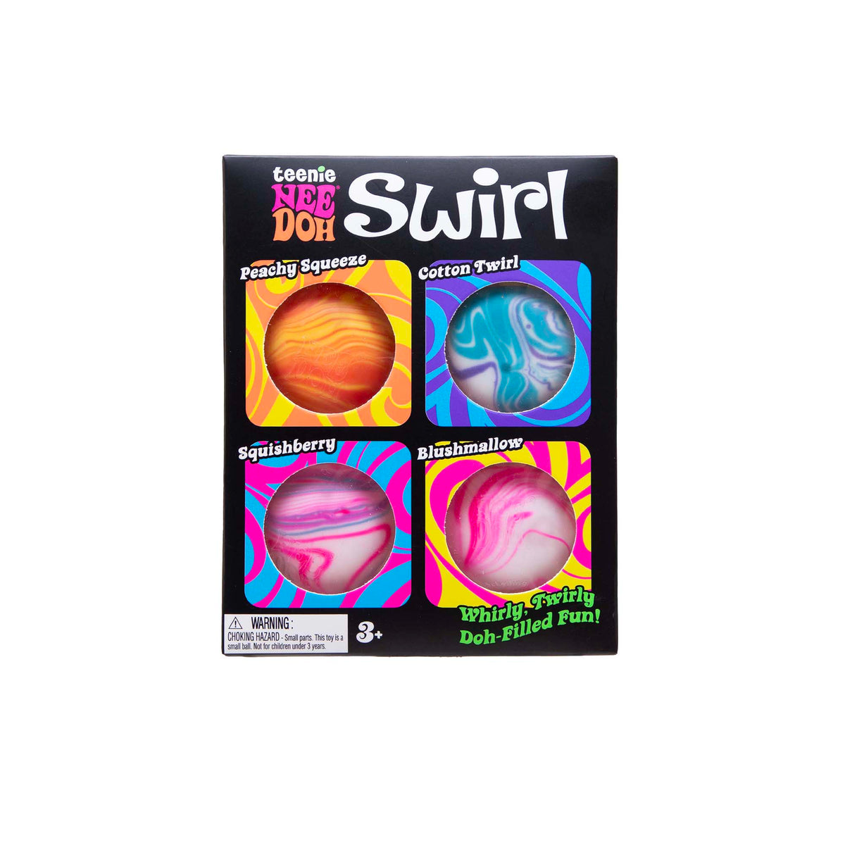 Schylling NeeDoh Teenie Swirl 4 Pack