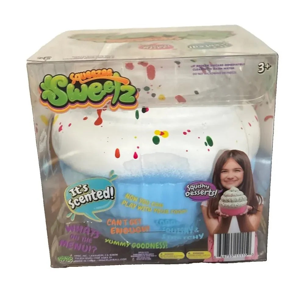 Squeezee Sweetz Cake Squishy, a scented iced cake squishy in its packaging