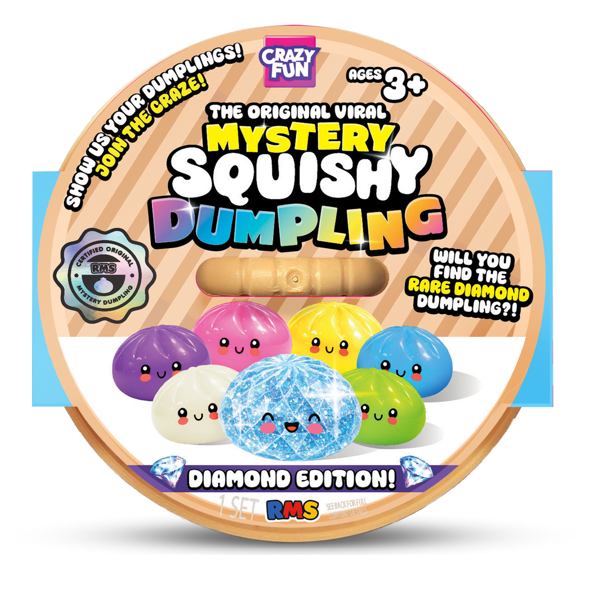 RMS Crazy Fun Mystery Squishy Dumpling Diamond Edition