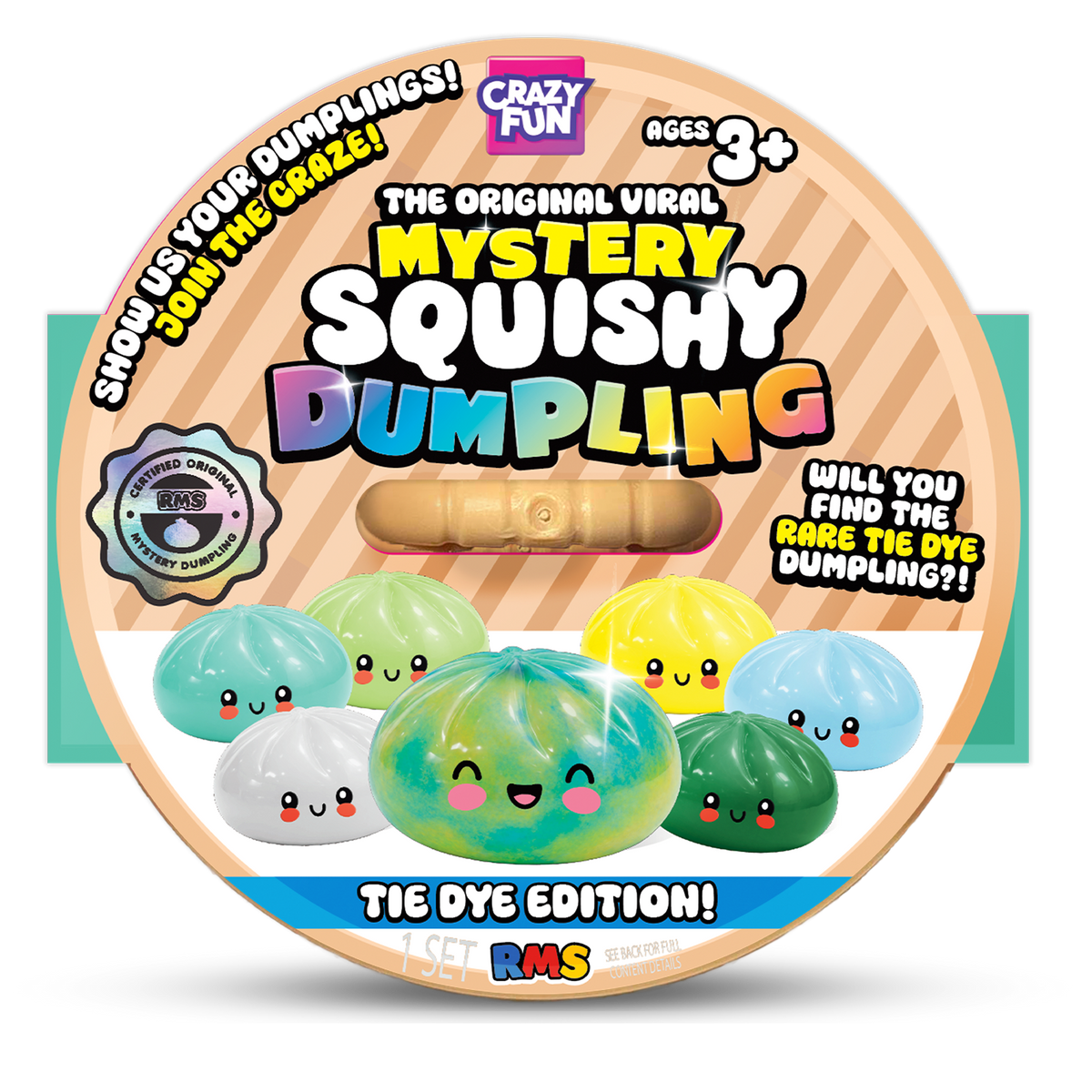 Mystery Squishy Dumpling Tie-Dye Edition