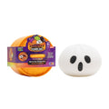 Crazy Fun Mystery Dumpling squishies, Mini Spooky Edition, including a white ghost and orange pumpkin designs